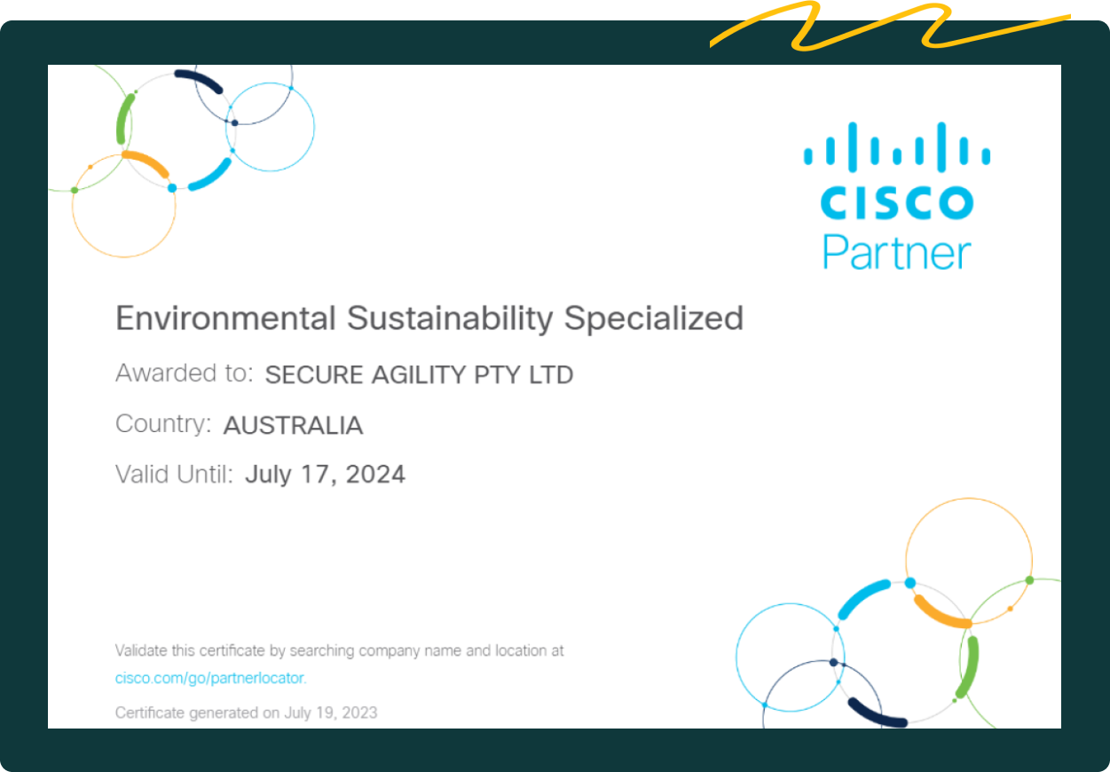 Environmental Sustainability Specialized is awarded to Secure Agility